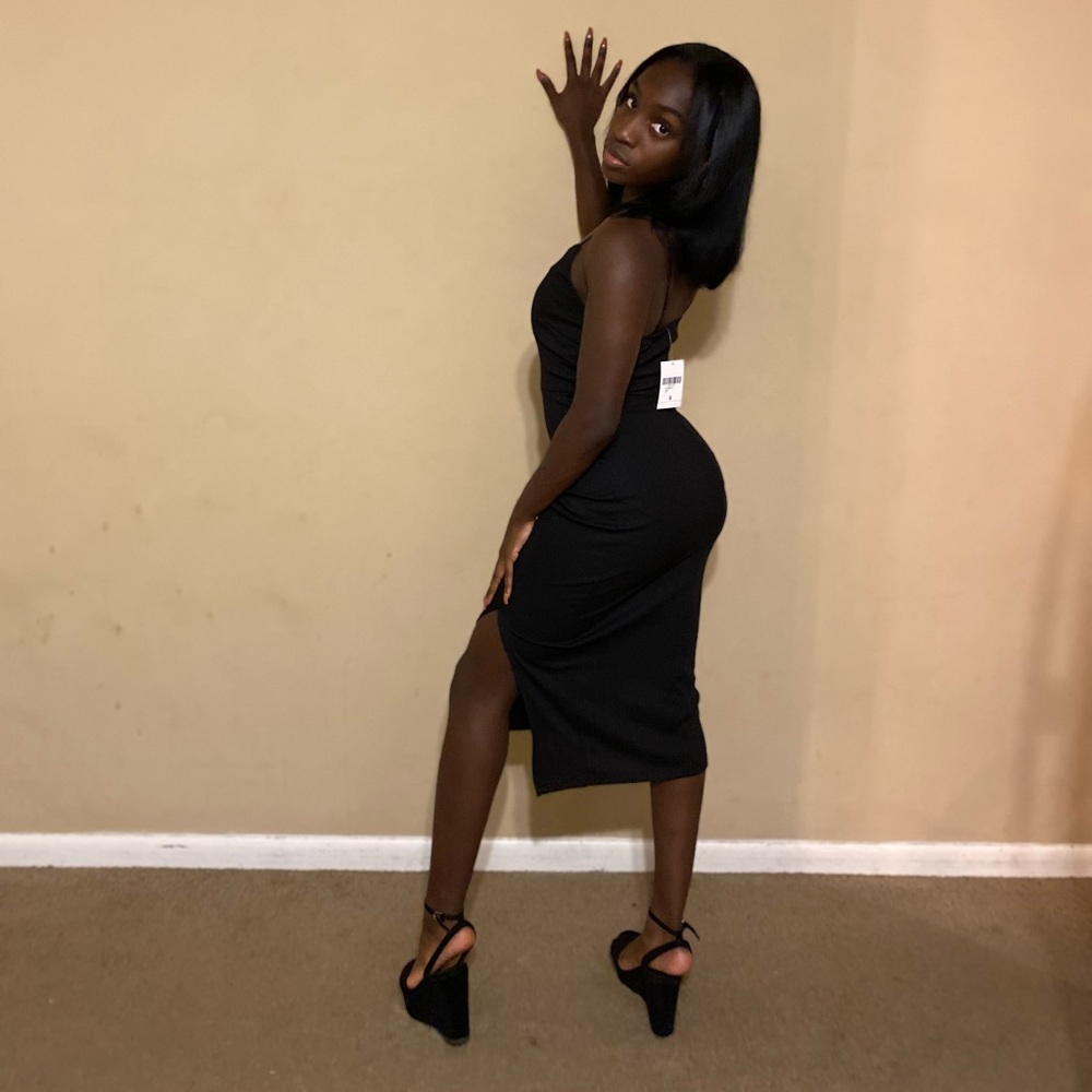 Black Knit Dress